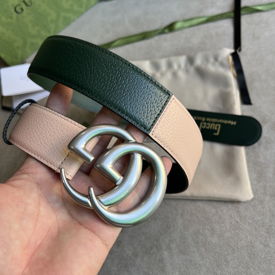 Gucci Belt With Double G - FashionPlug