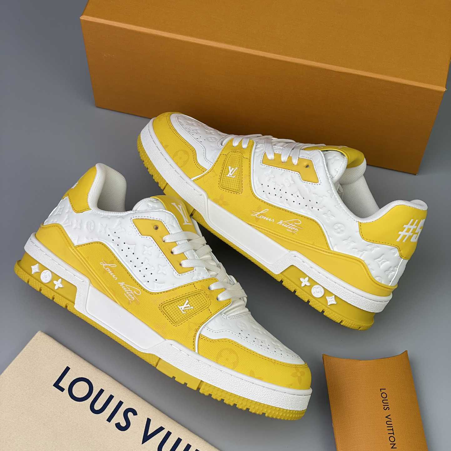 Louis Vuitton Trainer Sneaker (Upon UK Size) - FashionPlug