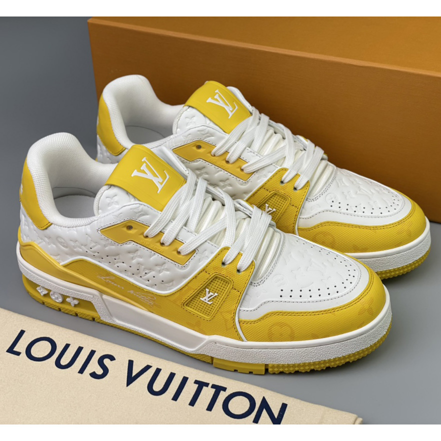Louis Vuitton Trainer Sneaker (Upon UK Size) - FashionPlug