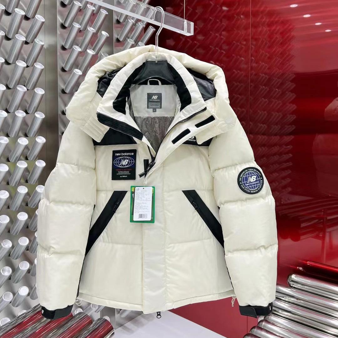 New Balance Hooded Puffer Short Down Jacket - FashionPlug