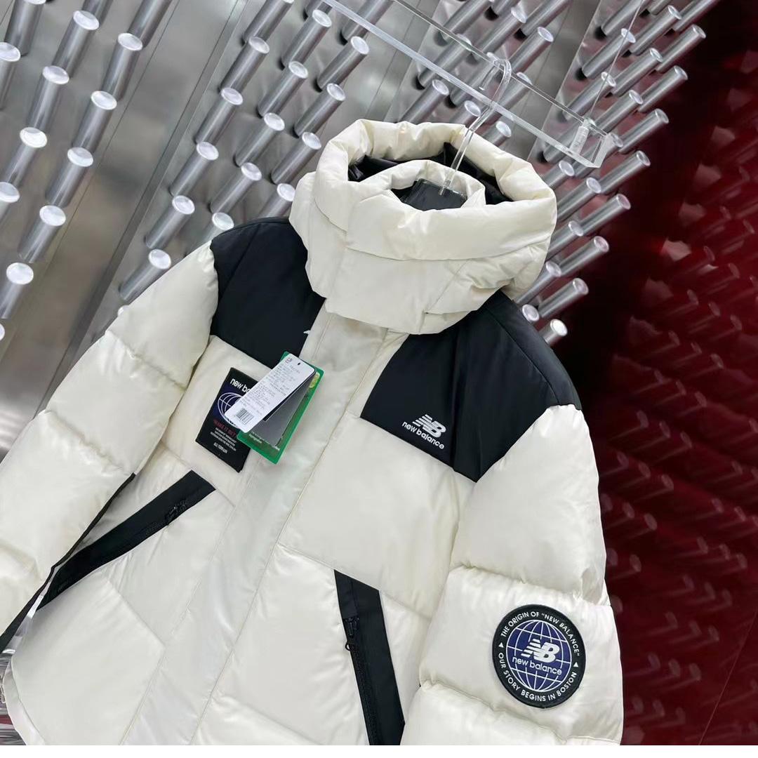 New Balance Hooded Puffer Short Down Jacket - FashionPlug