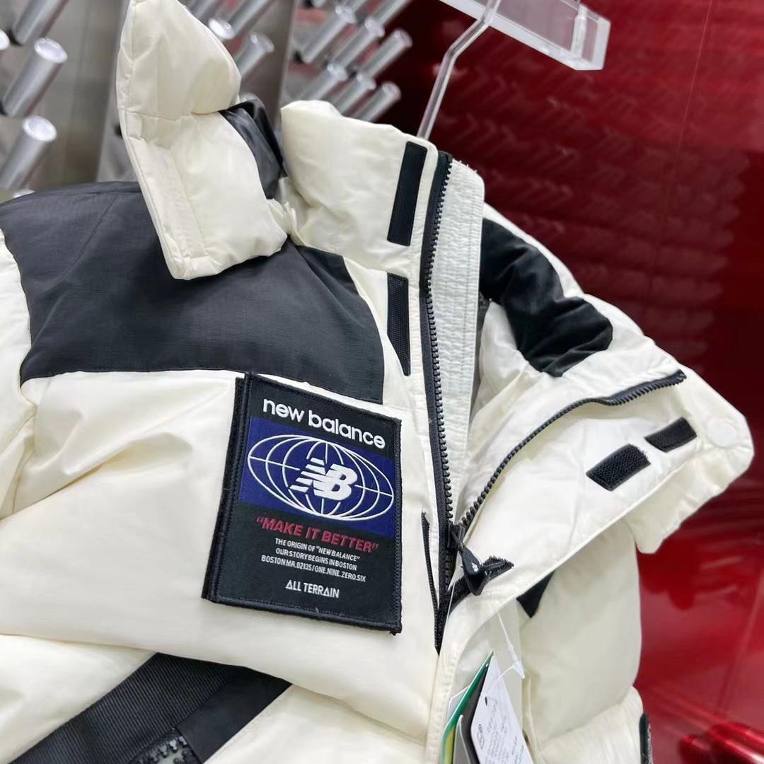 New Balance Hooded Puffer Short Down Jacket - FashionPlug
