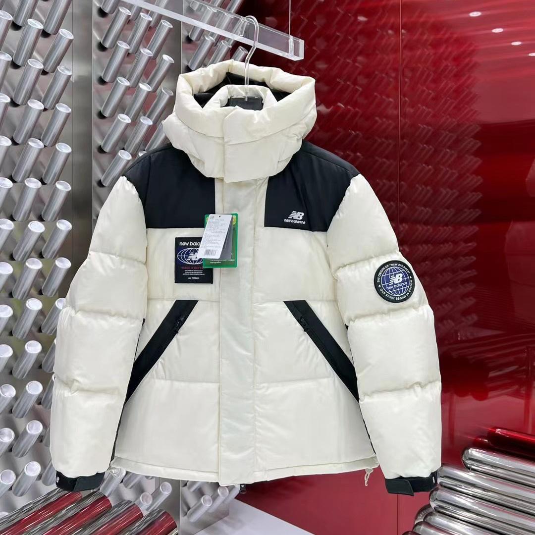New Balance Hooded Puffer Short Down Jacket - FashionPlug
