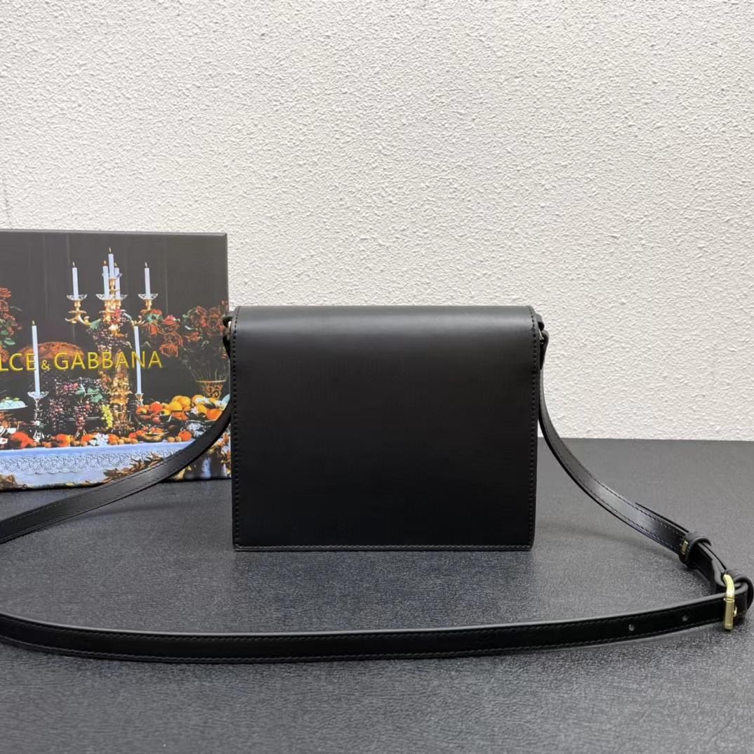 Dolce & Gabbana Calfskin DG Logo Crossbody Bag(20-16-5cm) - FashionPlug