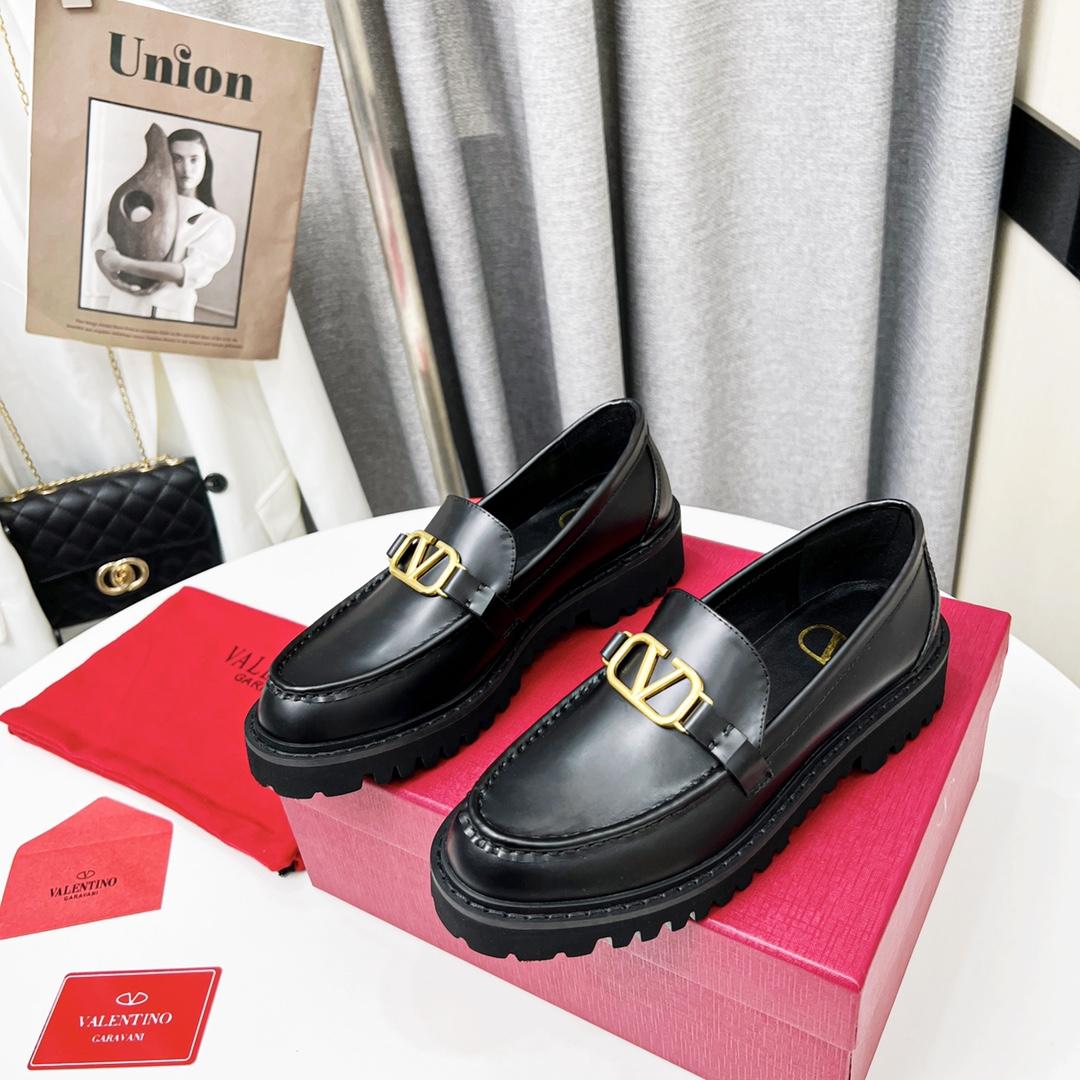 Valenti VLogo Signature Calfskin Loafer  - FashionPlug