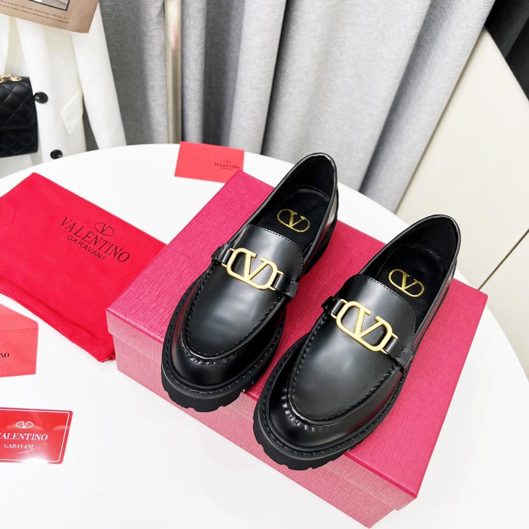 Valenti VLogo Signature Calfskin Loafer  - FashionPlug