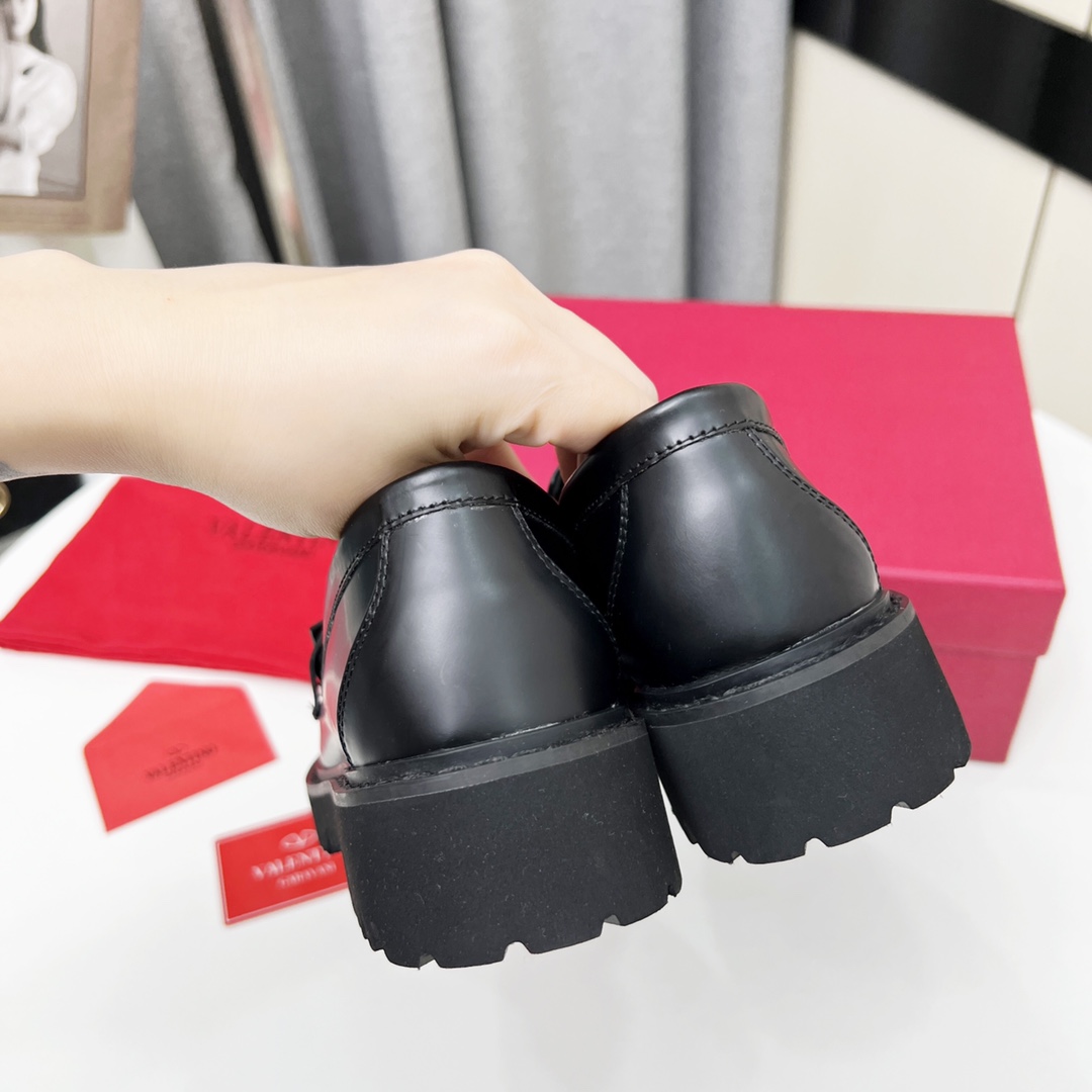 Valenti VLogo Signature Calfskin Loafer  - FashionPlug