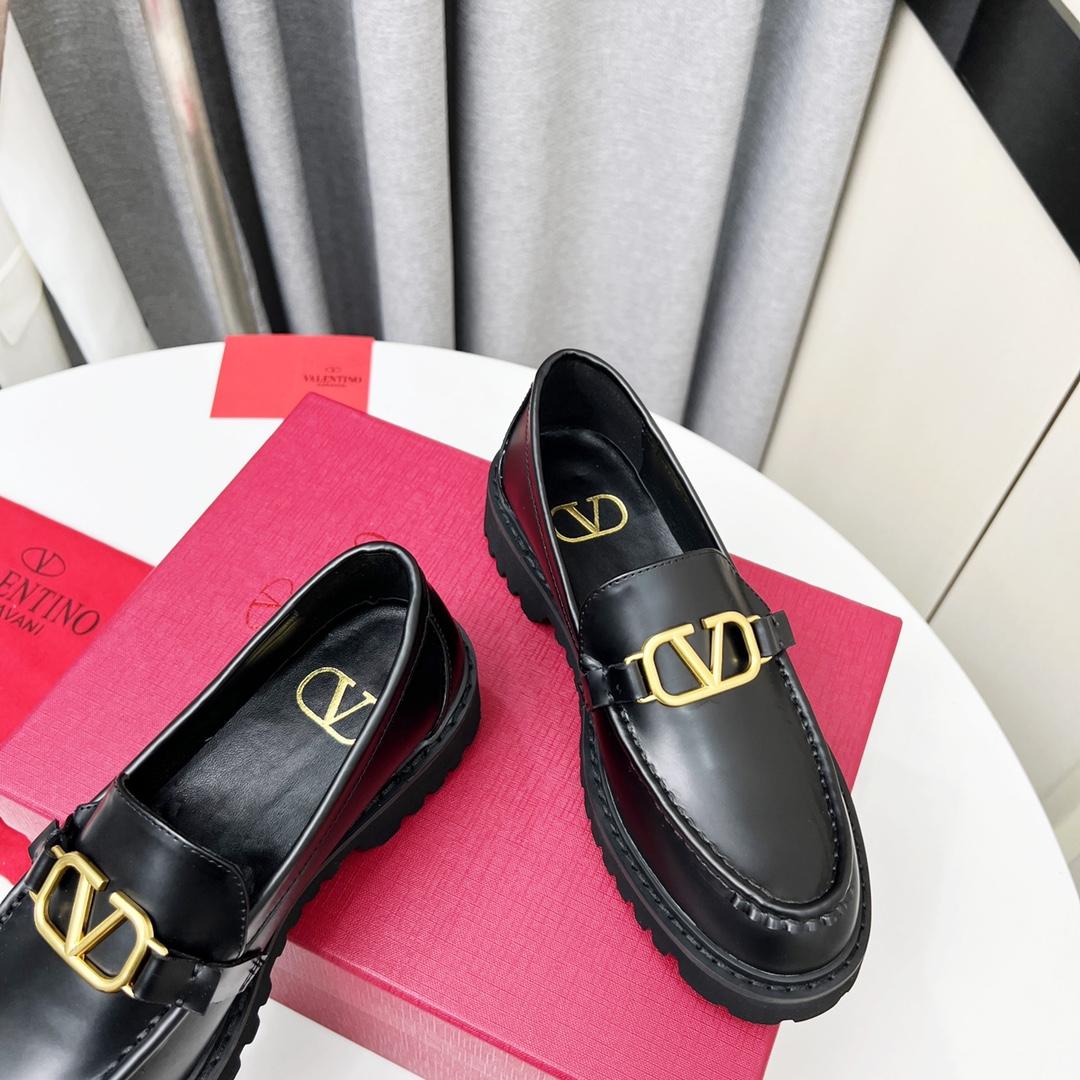 Valenti VLogo Signature Calfskin Loafer  - FashionPlug
