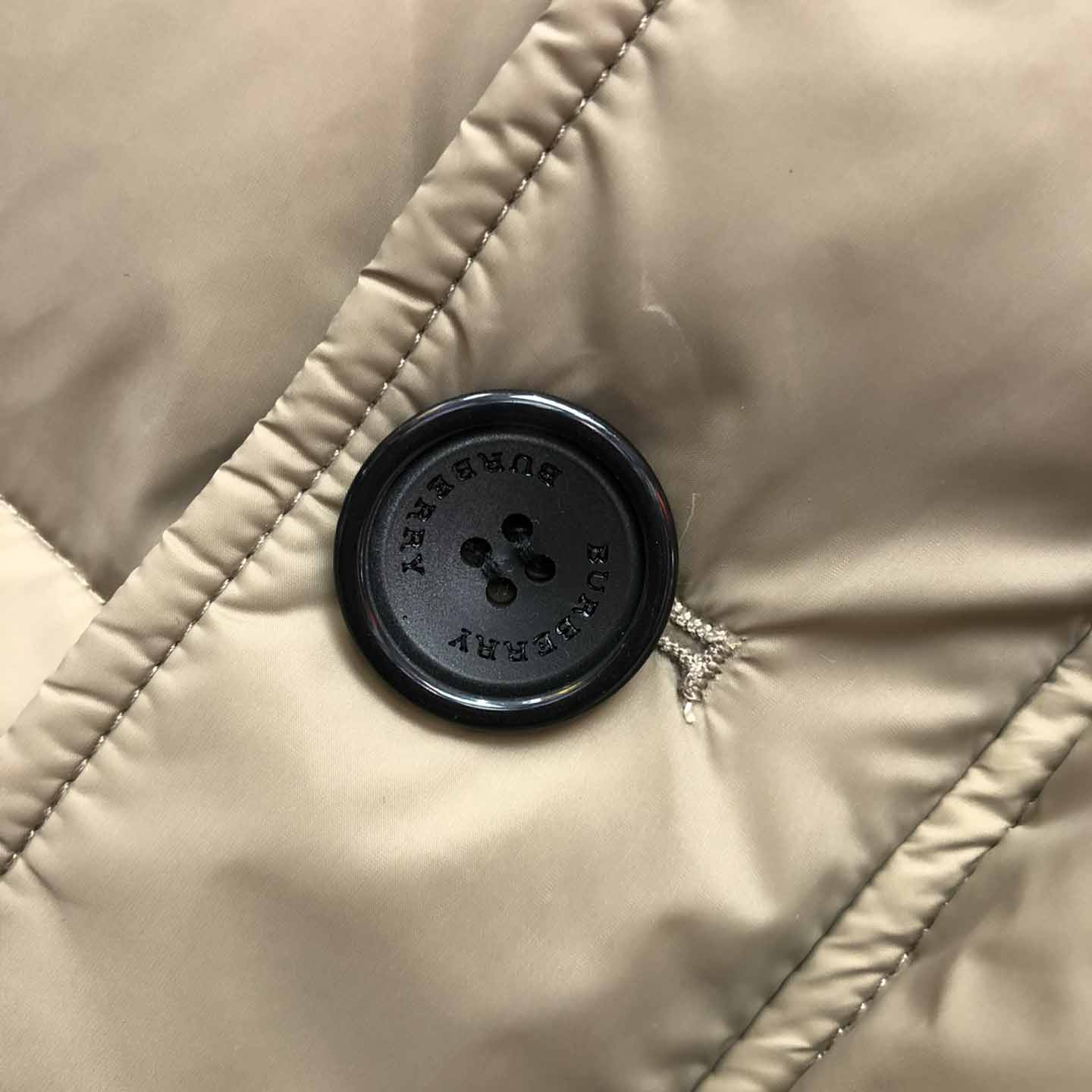 Burberry Logo Appliqué Nylon Puffer Coat - FashionPlug