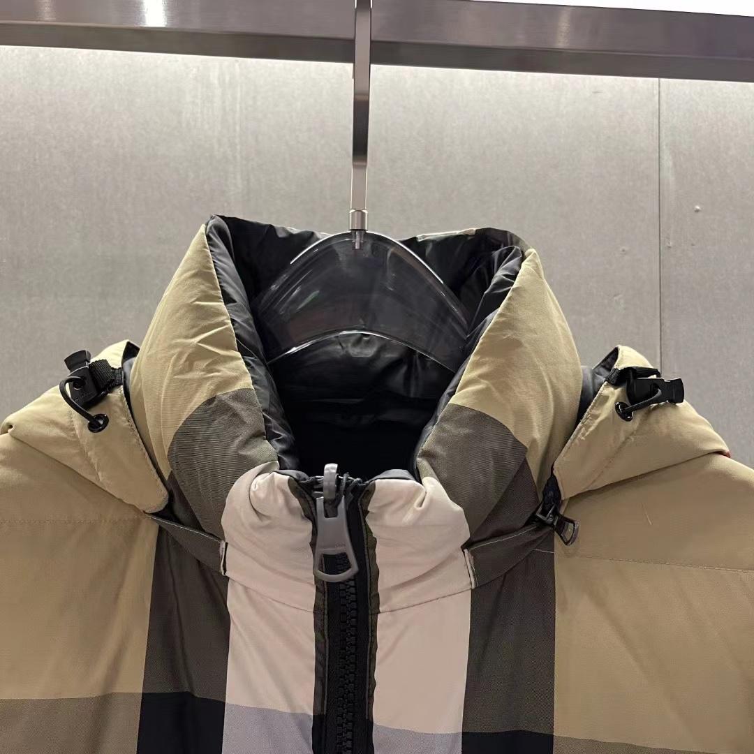 Burberry Reversible Exaggerated Check Nylon Puffer Jacket - FashionPlug