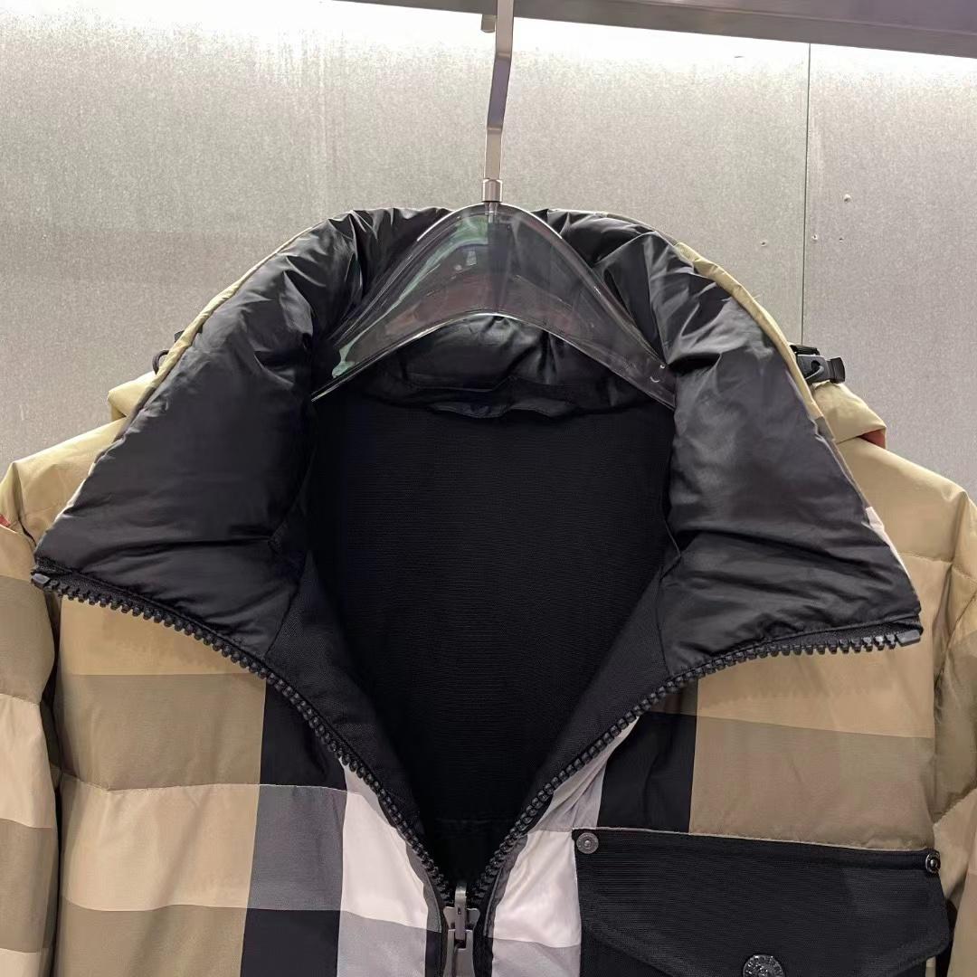 Burberry Reversible Exaggerated Check Nylon Puffer Jacket - FashionPlug