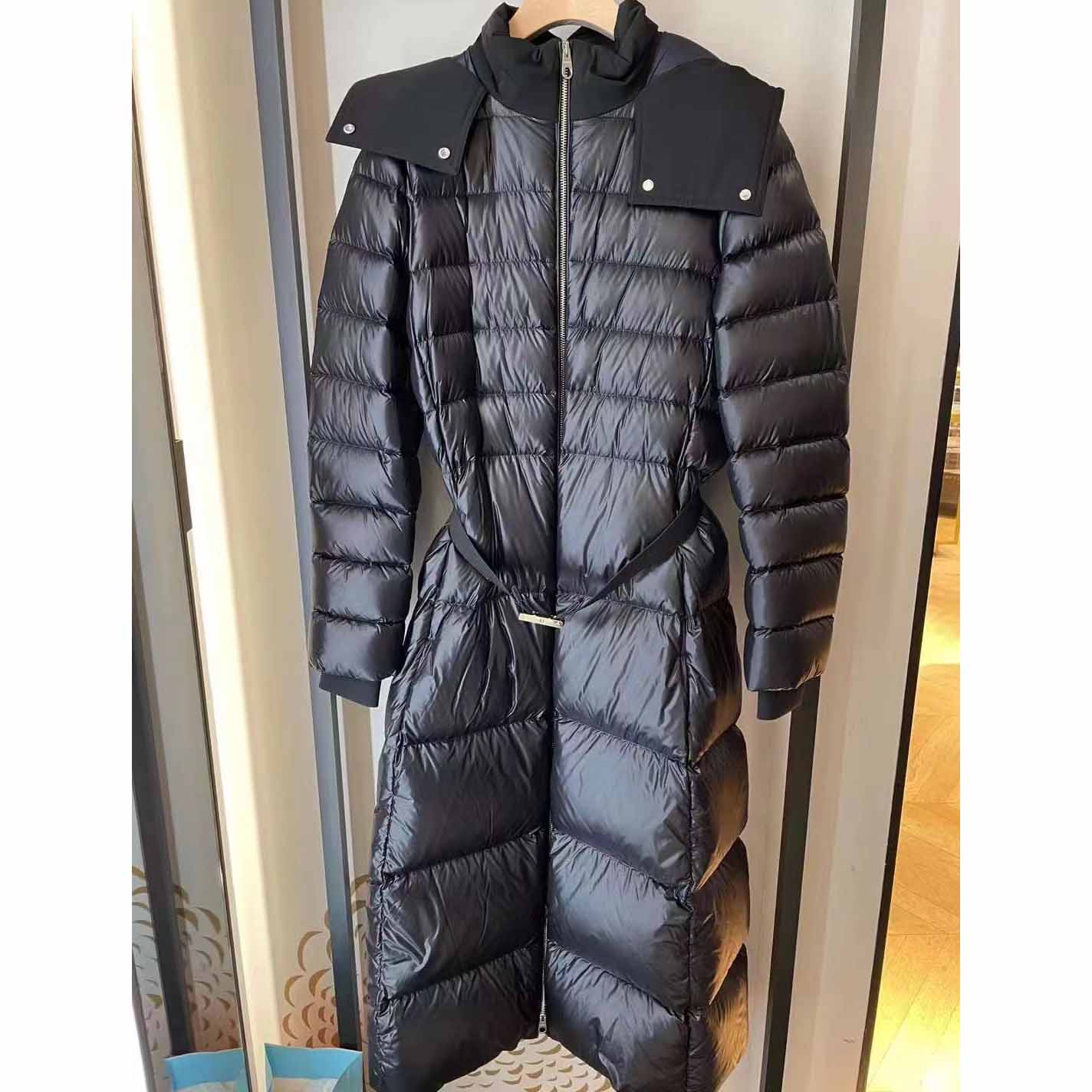 Burberry Contrast Hood Nylon Puffer Coat - FashionPlug