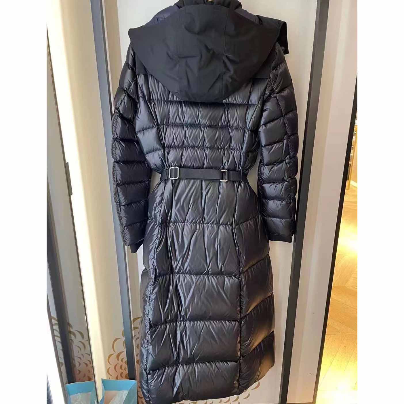 Burberry Contrast Hood Nylon Puffer Coat - FashionPlug