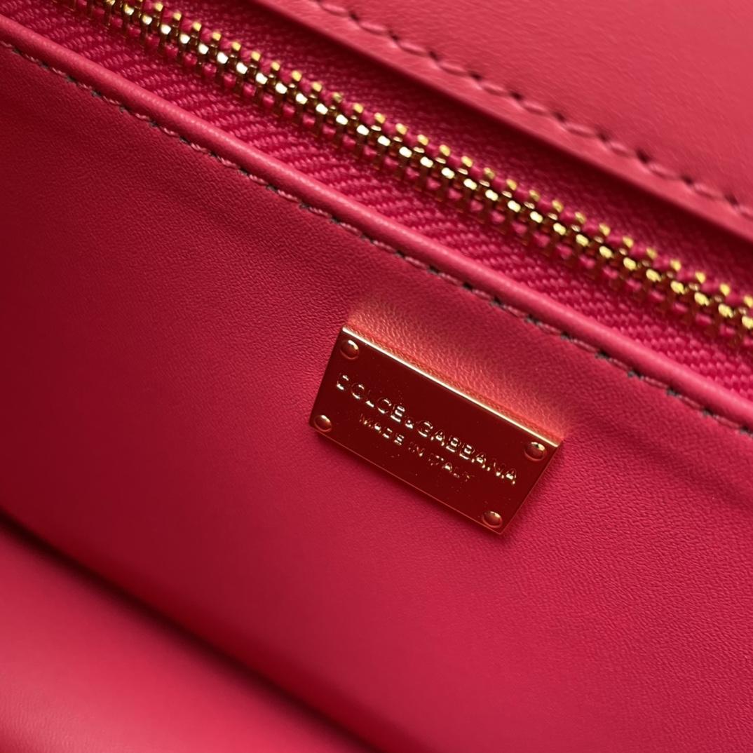 Dolce & Gabbana Calfskin DG Logo Crossbody Bag(20-16-5cm) - FashionPlug
