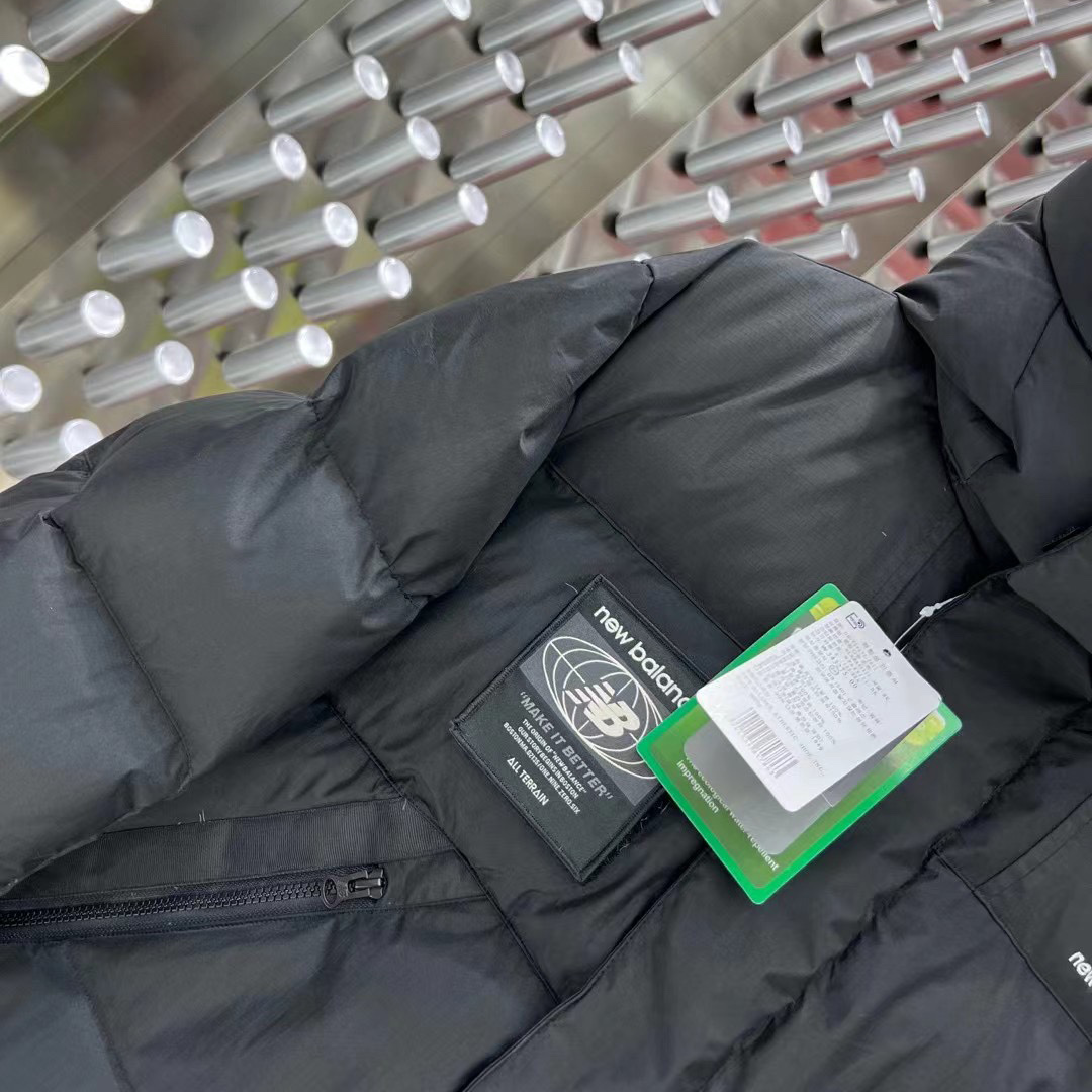 New Balance Hooded Puffer Short Down Jacket - FashionPlug