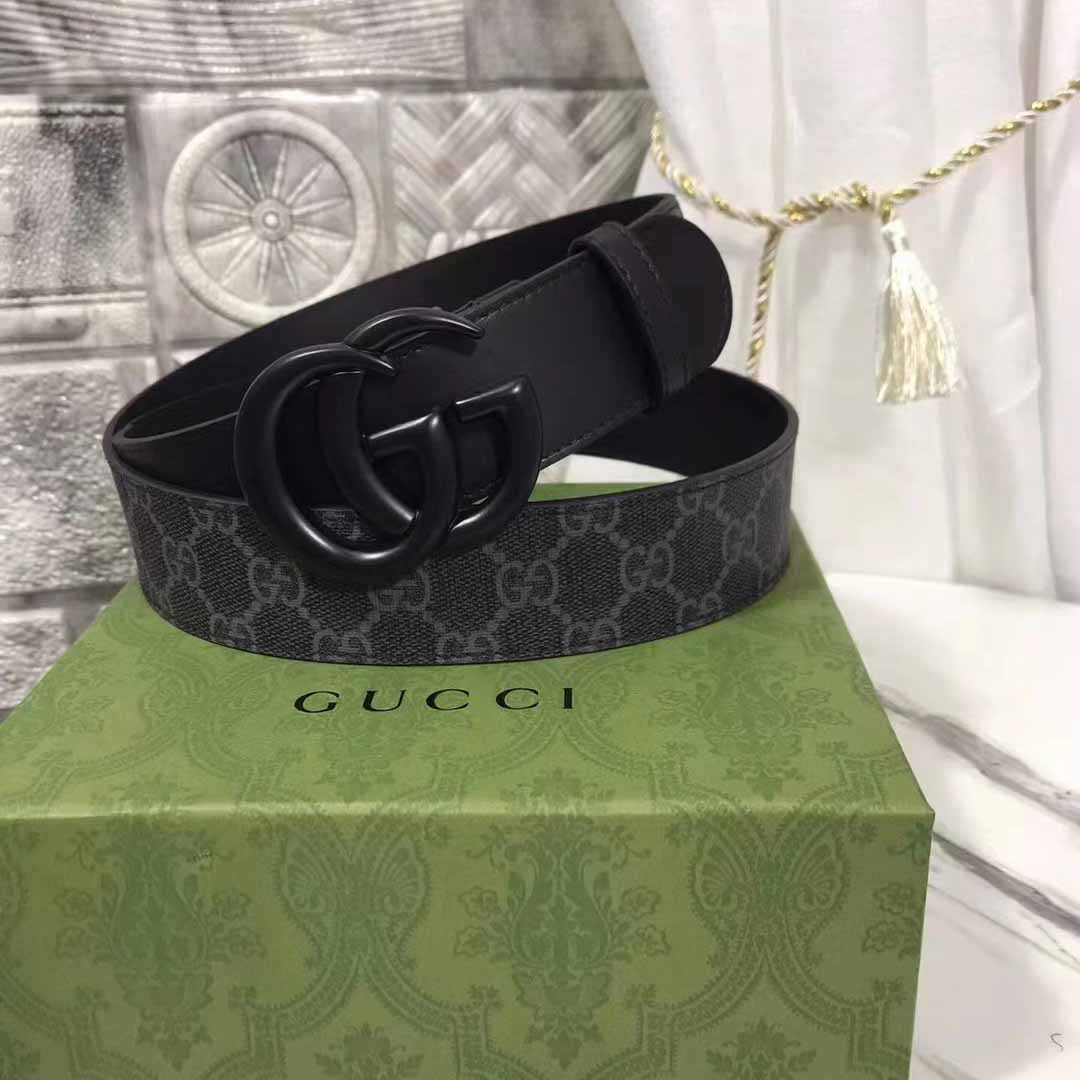 Gucci Belt With GG Buckle - FashionPlug