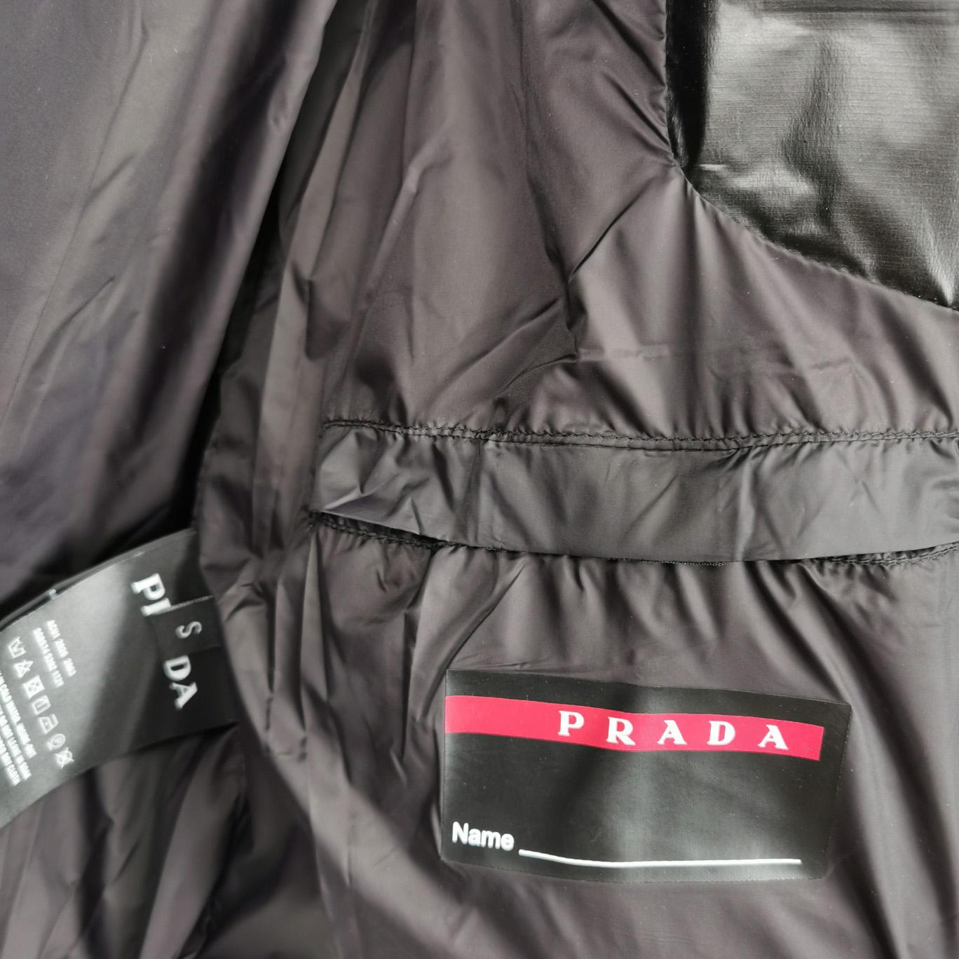 Prada Light Nylon Hooded Puffer Jacket - FashionPlug