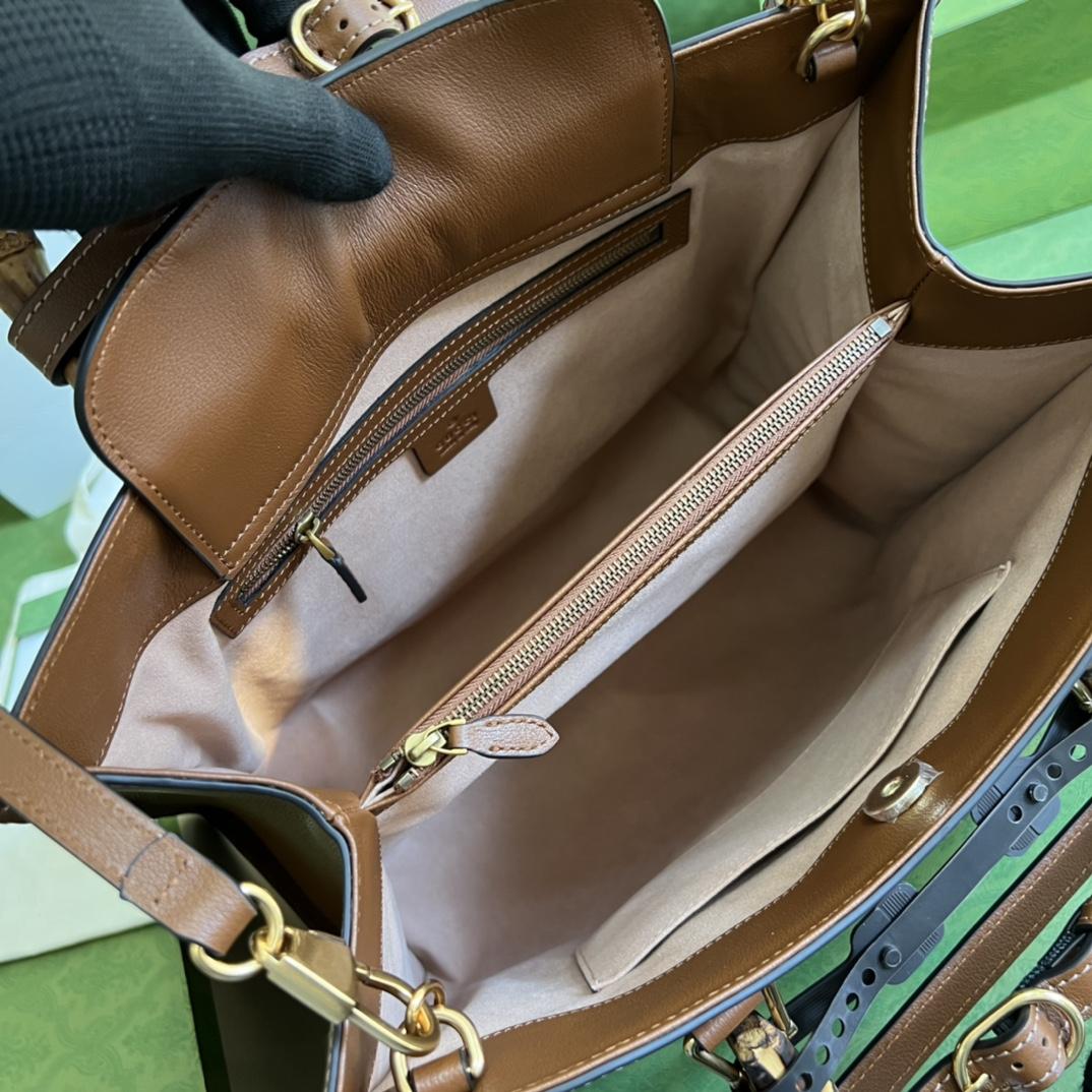 Gucci Diana Medium Top Handle Bag(35-30-14cm) - FashionPlug