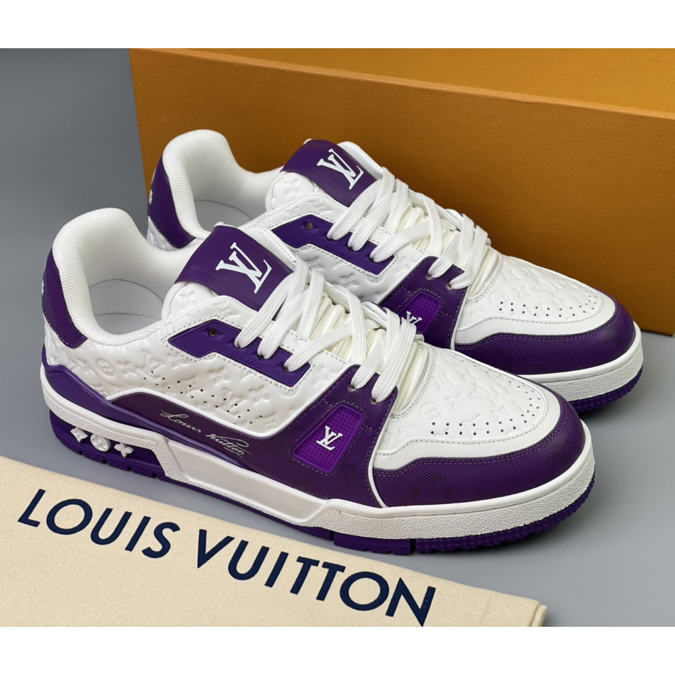 Louis Vuitton Trainer Sneaker (Upon UK Size) - FashionPlug