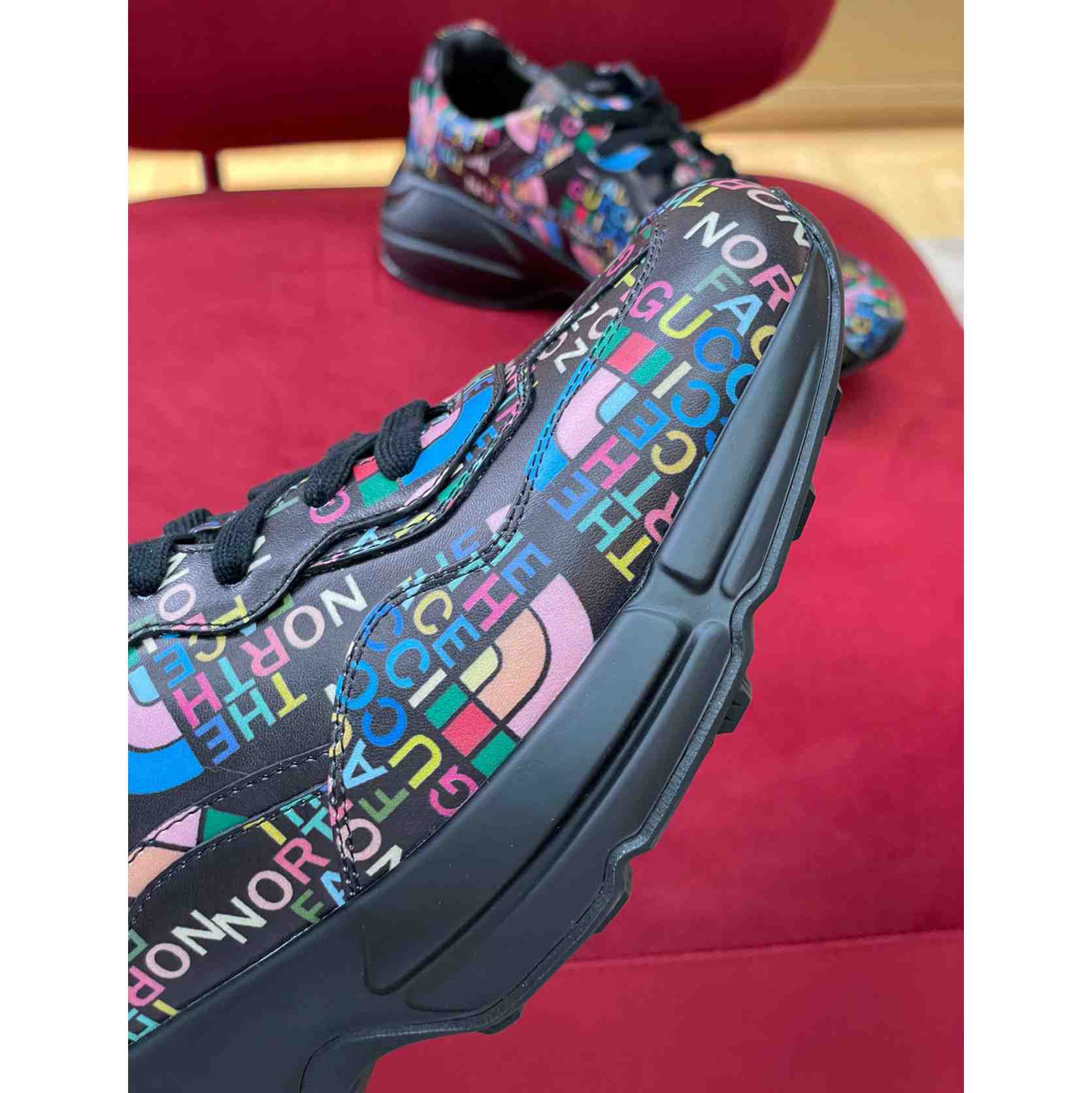 The North Face x Gucci Rhyton Sneaker - FashionPlug