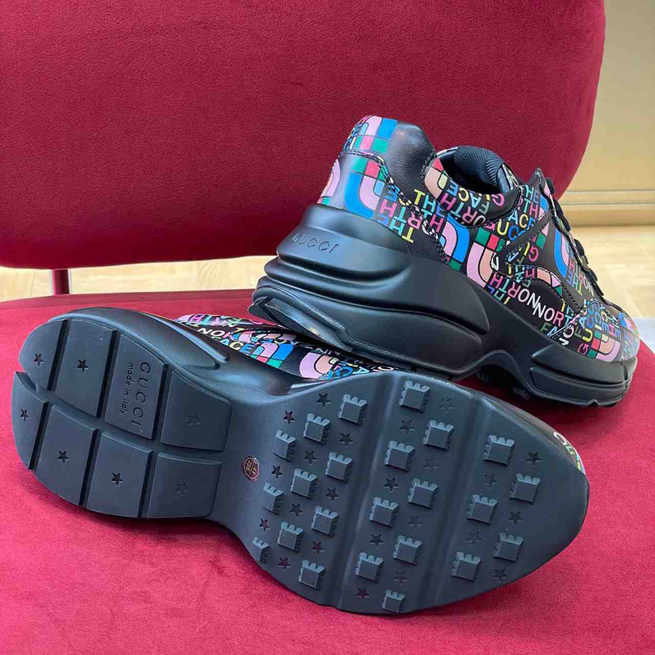 The North Face x Gucci Rhyton Sneaker - FashionPlug