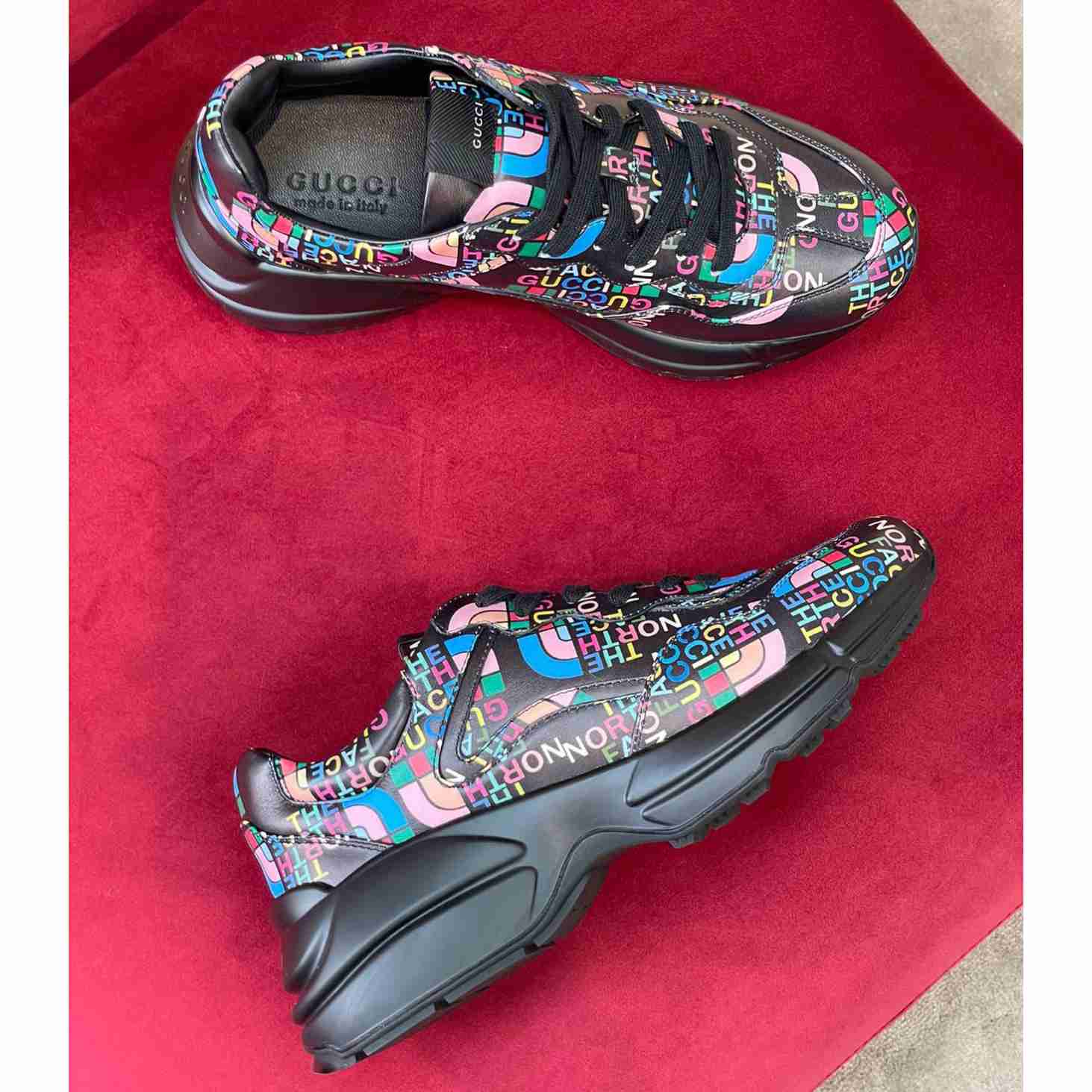 The North Face x Gucci Rhyton Sneaker - FashionPlug