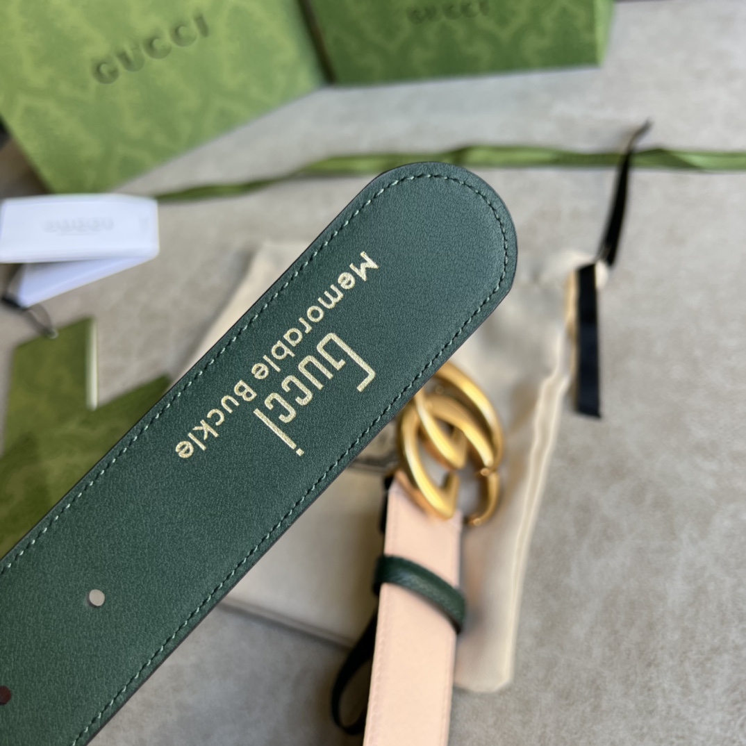 Gucci Belt With Double G - FashionPlug