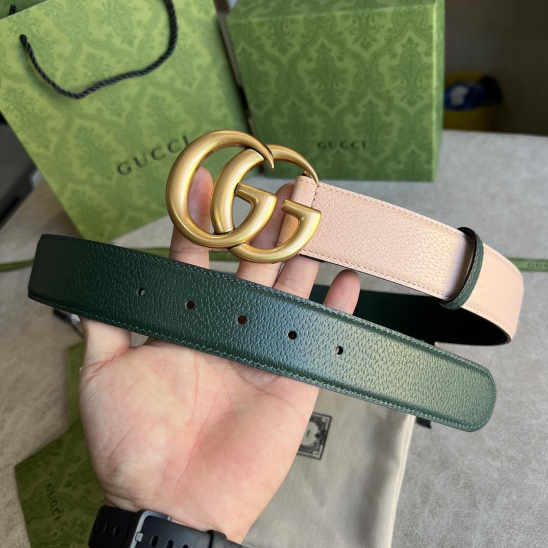 Gucci Belt With Double G - FashionPlug