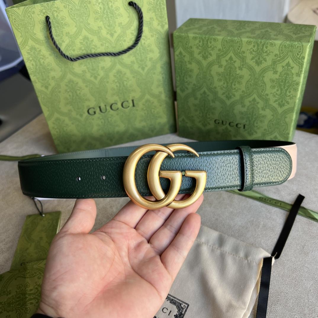 Gucci Belt With Double G - FashionPlug