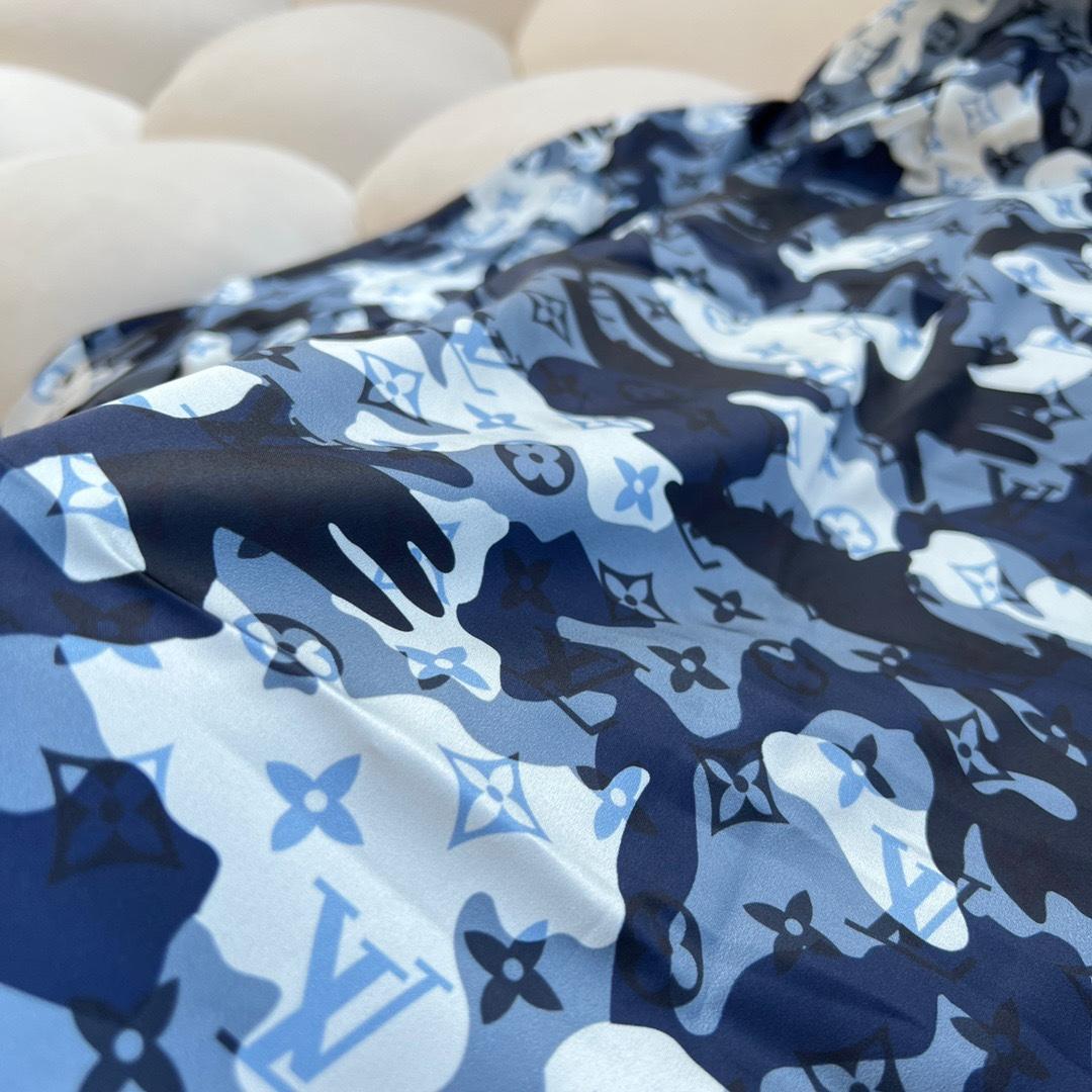 Louis Vuitton Camo Regular Silk Shirt   1A7XVH - FashionPlug