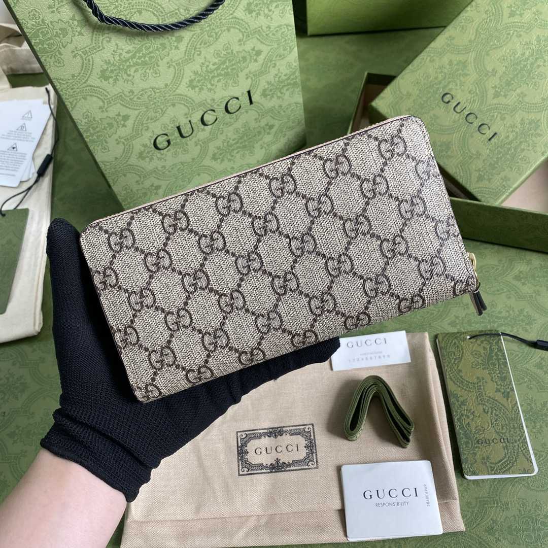 Gucci GG Marmont Zip Around Wallet(19-10-3.5cm)    - FashionPlug