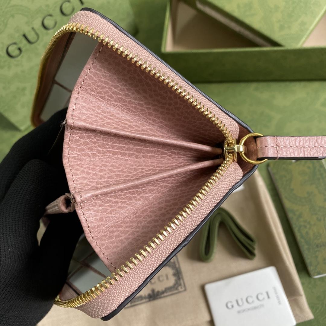 Gucci GG Marmont Zip Around Wallet(19-10-3.5cm)    - FashionPlug