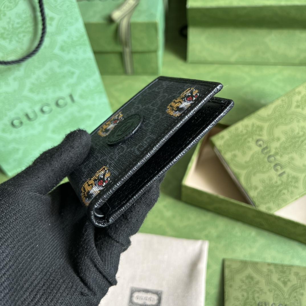Gucci Wallet With Tiger Print(11-8.5-3cm)    - FashionPlug