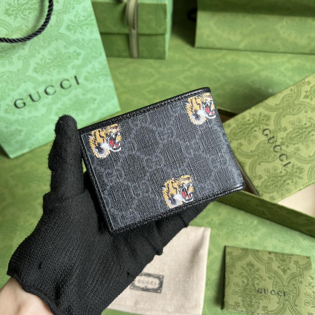 Gucci Wallet With Tiger Print(11-8.5-3cm)    - FashionPlug