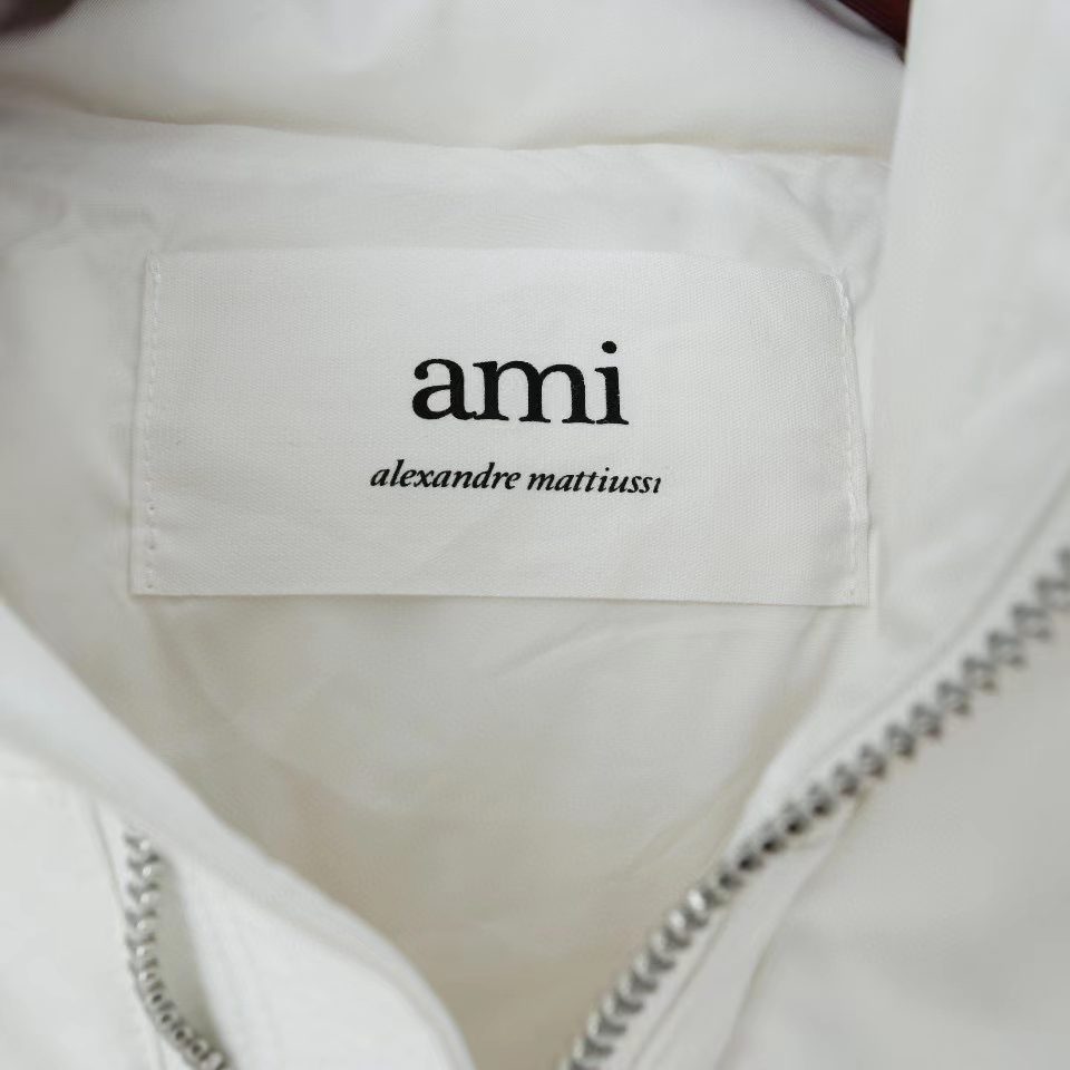 Ami Paris Ami de Coeur-patch padded jacket - FashionPlug