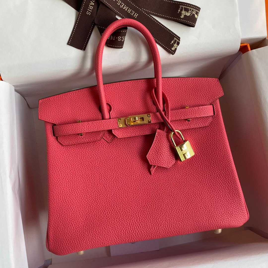 Hermes Birkin 30 Fjord Leather Handbag （25-20-13CM） - FashionPlug