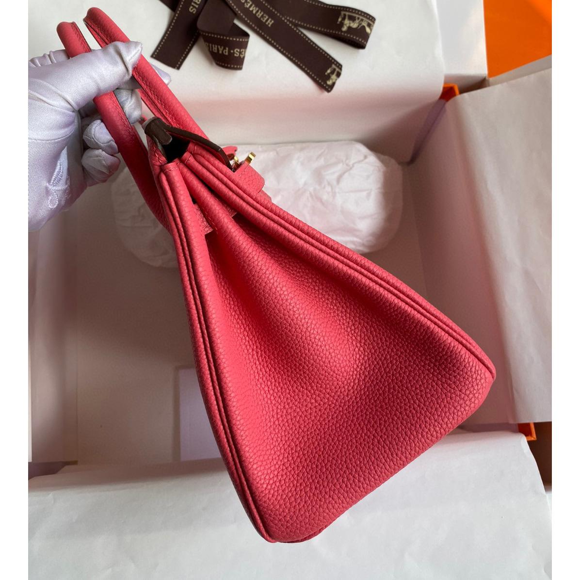 Hermes Birkin 30 Fjord Leather Handbag （25-20-13CM） - FashionPlug