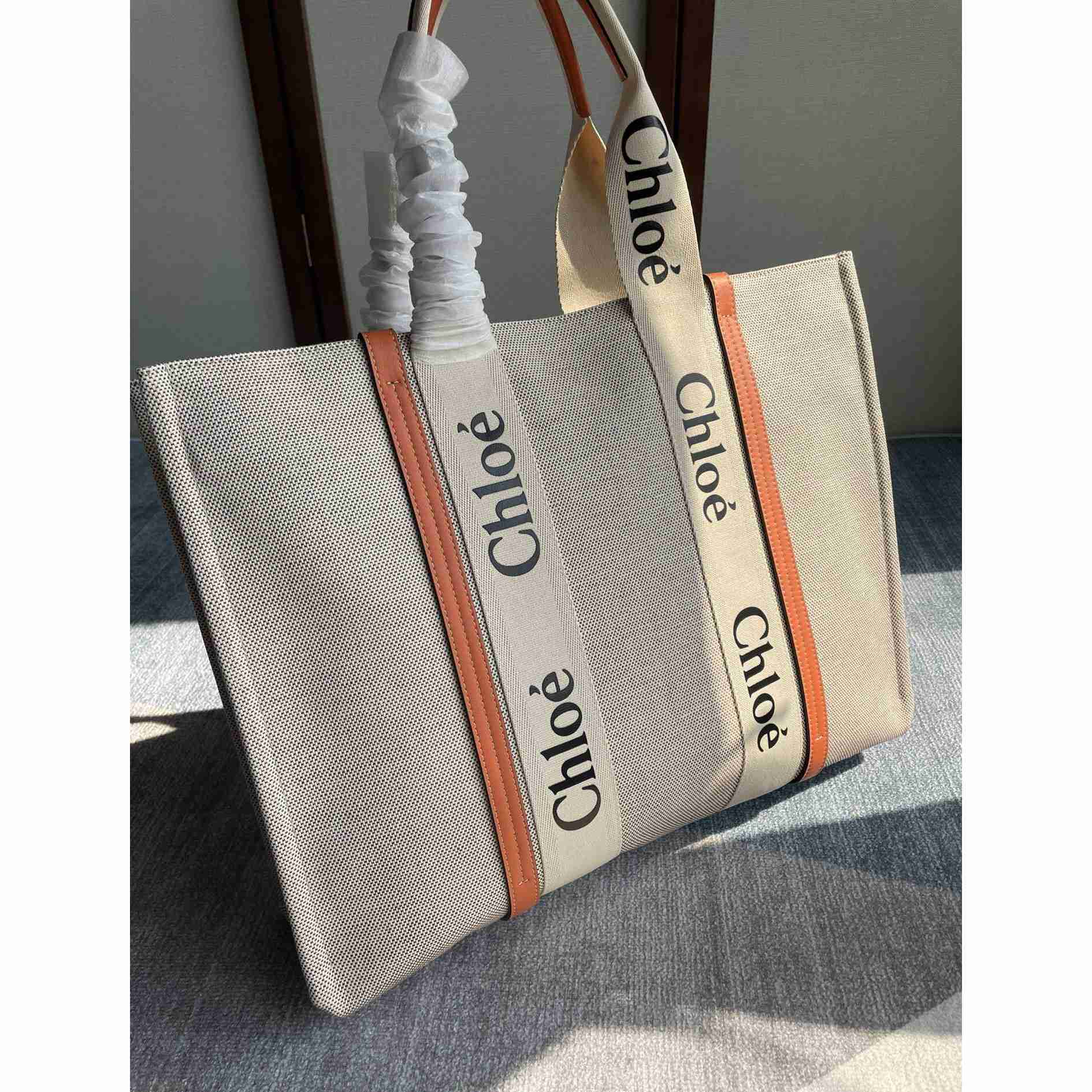Chloe Large Woody Tote Bag(45-33-13 cm) - FashionPlug