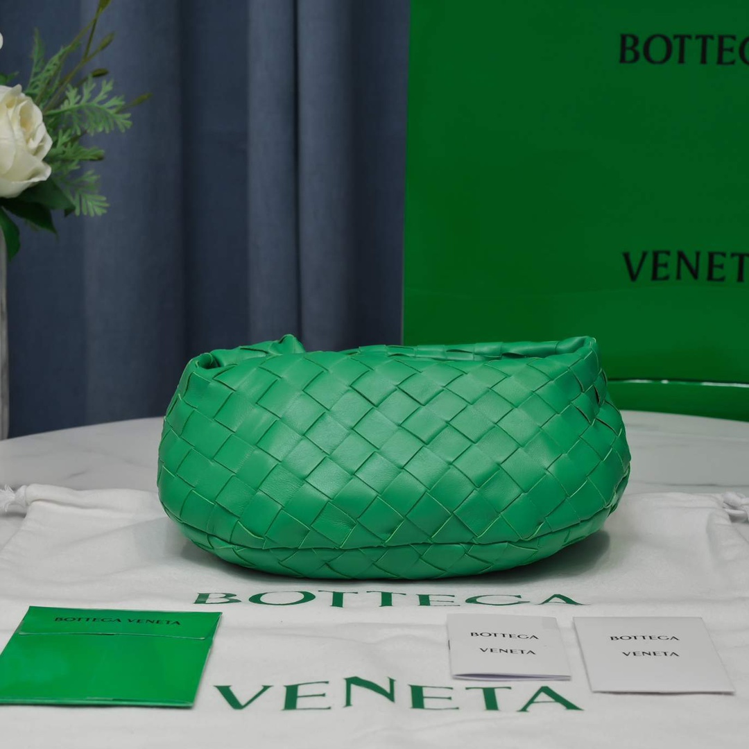 Bottega Veneta Mini Jodie Intrecciato Leather Top Handle Bag(28-23-8cm) - FashionPlug