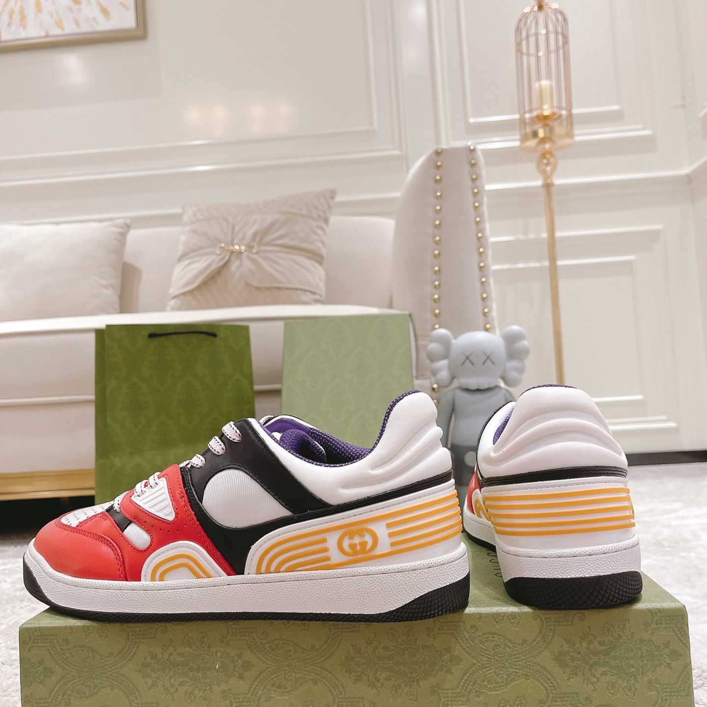 Gucci Basket Sneaker With lnterlocking G  - FashionPlug