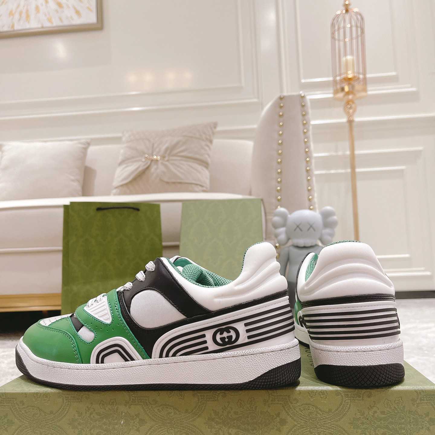 Gucci Basket Sneaker With lnterlocking G  - FashionPlug