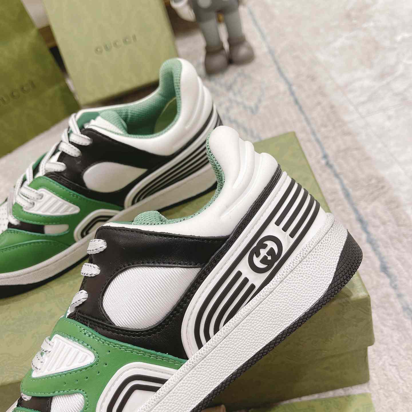 Gucci Basket Sneaker With lnterlocking G  - FashionPlug