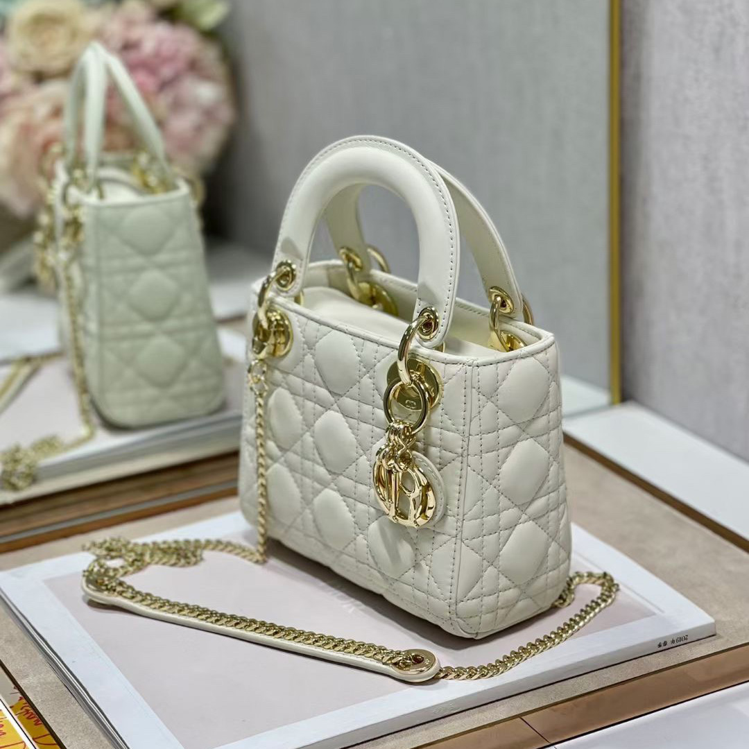 Dior Mini Lady Dior Bag    17cm - FashionPlug
