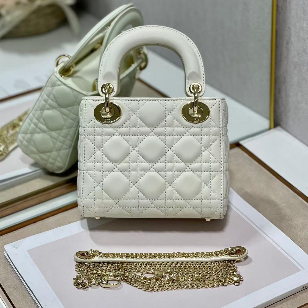 Dior Mini Lady Dior Bag    17cm - FashionPlug