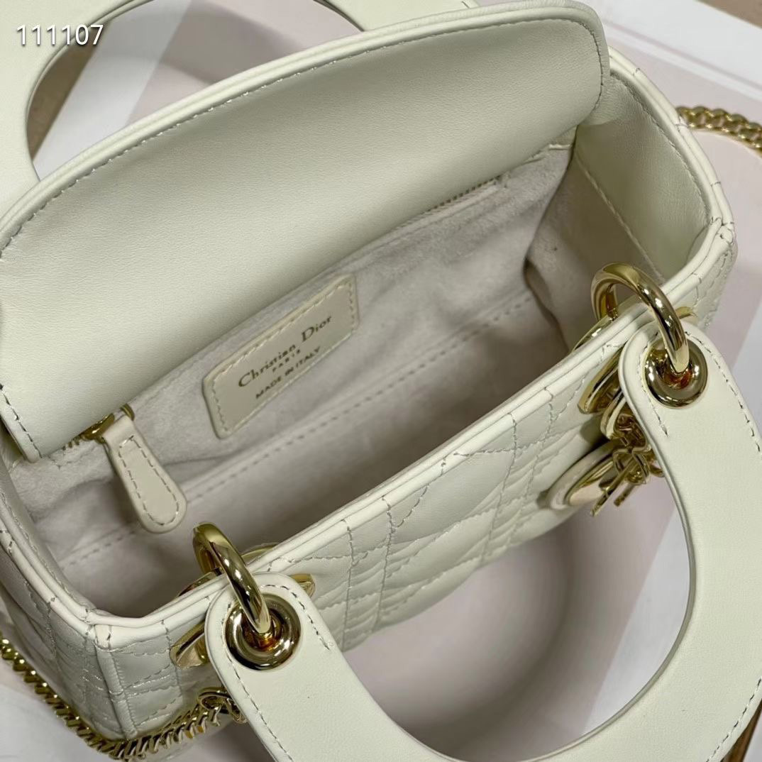 Dior Mini Lady Dior Bag    17cm - FashionPlug
