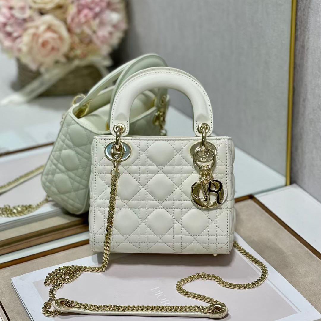 Dior Mini Lady Dior Bag    17cm - FashionPlug