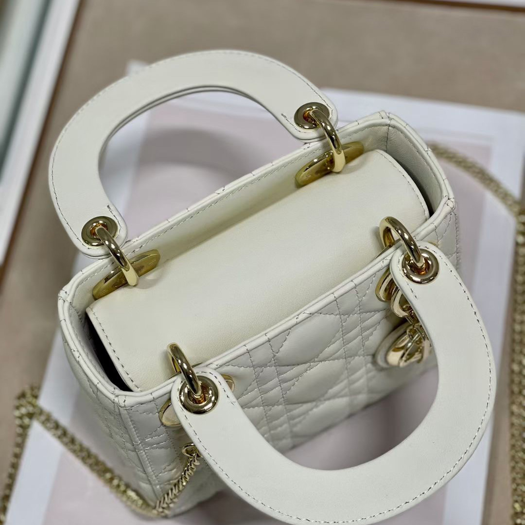 Dior Mini Lady Dior Bag    17cm - FashionPlug