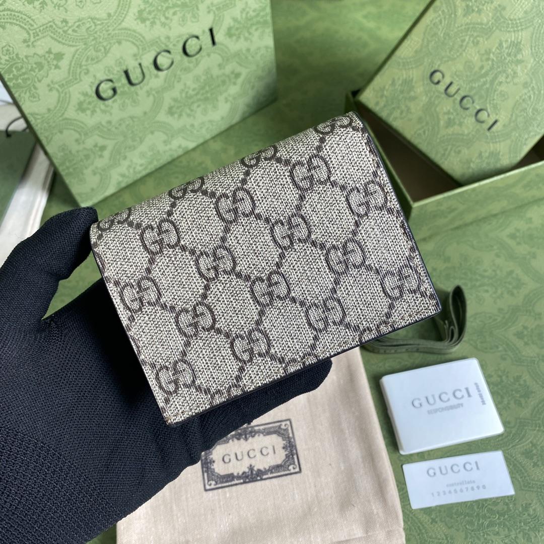 Gucci GG Marmont Card Case Wallet(11-9-3cm)    - FashionPlug