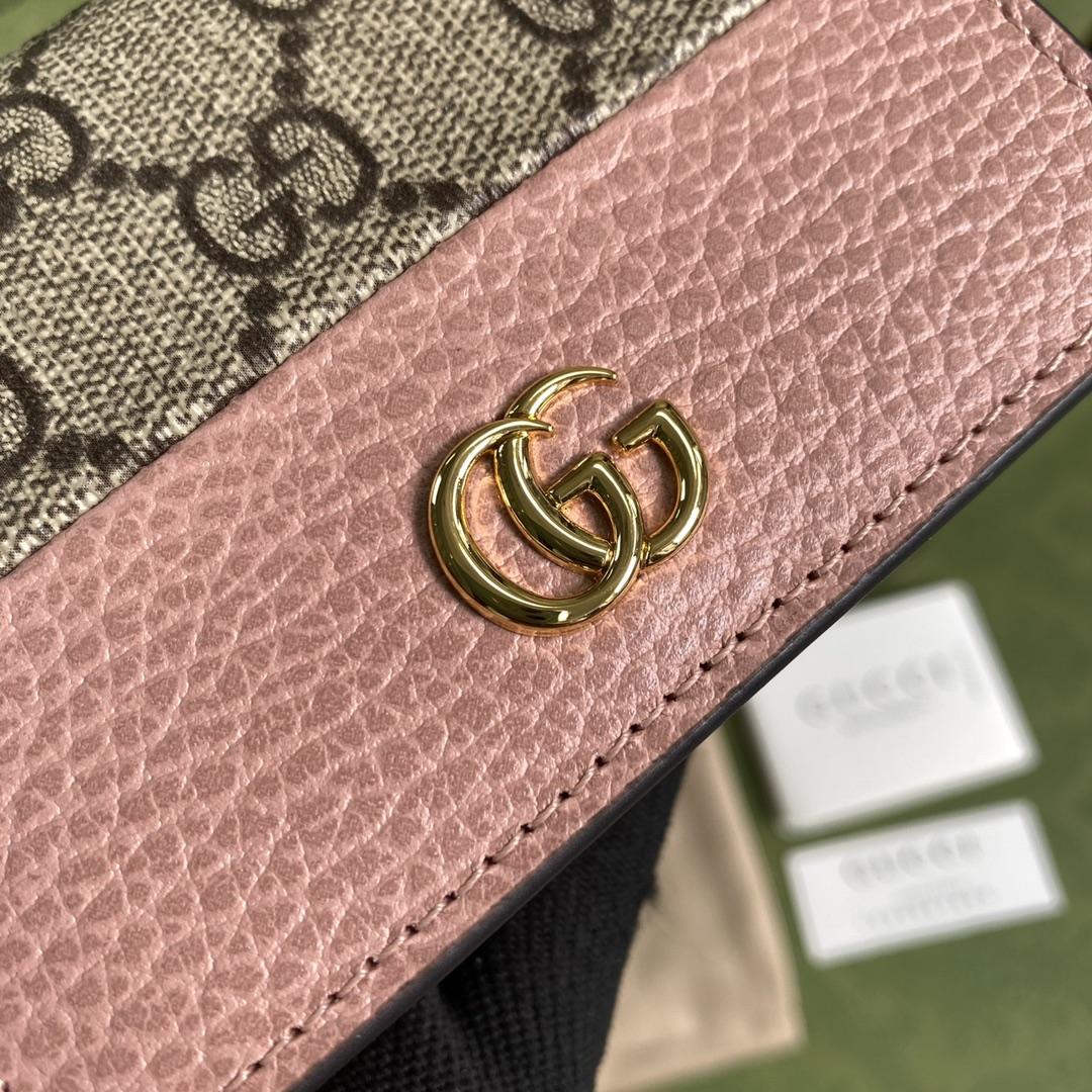 Gucci GG Marmont Card Case Wallet(11-9-3cm)    - FashionPlug