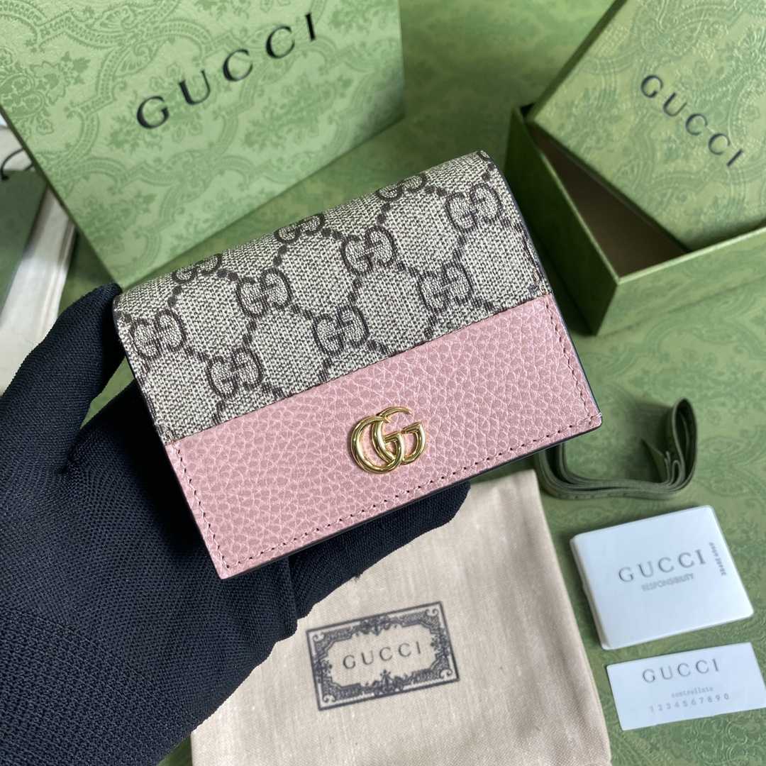 Gucci GG Marmont Card Case Wallet(11-9-3cm)    - FashionPlug